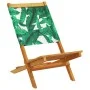 Reclining garden chairs 6 units solid wood and green fabric by , Garden chairs - Ref: Foro24-3214650, Price: 314,08 €, Discou...