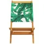 Reclining garden chairs 6 units solid wood and green fabric by , Garden chairs - Ref: Foro24-3214650, Price: 314,08 €, Discou...