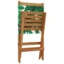 Reclining garden chairs 6 units solid wood and green fabric by , Garden chairs - Ref: Foro24-3214650, Price: 314,08 €, Discou...