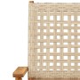 5-piece garden dining set made of PE rattan and solid beige wood. by , Garden sets - Ref: Foro24-3281816, Price: 370,28 €, Di...