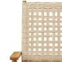 5-piece garden dining set made of PE rattan and solid beige wood. by , Garden sets - Ref: Foro24-3281816, Price: 341,76 €, Di...