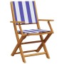 Gartensitzgruppe 5-teilig, Stoff Massivholz blau weiß von , Gartensets - Ref: Foro24-3281837, Preis: 332,33 €, Rabatt: %