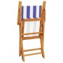 Gartensitzgruppe 5-teilig, Stoff Massivholz blau weiß von , Gartensets - Ref: Foro24-3281837, Preis: 332,33 €, Rabatt: %