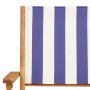 Set de comedor de jardín 5 pzas tela madera maciza azul blanco de , Conjuntos de jardín - Ref: Foro24-3281837, Precio: 332,33...