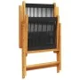 7-piece garden dining set made of solid black polypropylene wood. by , Garden sets - Ref: Foro24-3281733, Price: 781,68 €, Di...