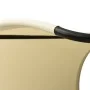 Double sun lounger with black and cream textilene awning by vidaXL, Loungers - Ref: Foro24-310547, Price: 217,23 €, Discount: %