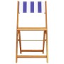 3-teiliges Bistro-Set aus Stoff und massivem Holz in Blau und Weiß. von , Gartensets - Ref: Foro24-3281849, Preis: 144,62 €, ...