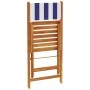 3-piece bistro set in blue and white fabric and solid wood by , Garden sets - Ref: Foro24-3281849, Price: 144,85 €, Discount: %