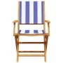 3-piece bistro set in blue and white fabric and solid wood by , Garden sets - Ref: Foro24-3281861, Price: 166,21 €, Discount: %