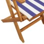 3-piece bistro set in blue and white fabric and solid wood by , Garden sets - Ref: Foro24-3281861, Price: 165,99 €, Discount: %
