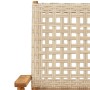 3-teiliges Bistro-Set aus PE-Rattan und massivem Holz in Beige von , Gartensets - Ref: Foro24-3281792, Preis: 174,29 €, Rabat...