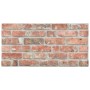 Paneles de pared 3D con diseño de ladrillo rojo 11 piezas EPS