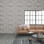 3D wall panels with gray brick design, 11 pieces EPS by , Wall covering - Ref: Foro24-147205, Price: 191,28 €, Discount: %