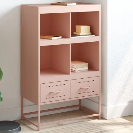 Cold-rolled steel sideboard in pink 68.5x39x111.5 cm by , Sideboards - Ref: Foro24-846603, Price: 98,20 €, Discount: %