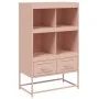 Cold-rolled steel sideboard in pink 68.5x39x111.5 cm by , Sideboards - Ref: Foro24-846603, Price: 98,20 €, Discount: %
