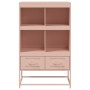 Aparador de acero laminado en frío rosa 68,5x39x111,5 cm de , Aparadores - Ref: Foro24-846603, Precio: 99,15 €, Descuento: %