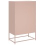 Aparador de acero laminado en frío rosa 68,5x39x111,5 cm de , Aparadores - Ref: Foro24-846603, Precio: 99,15 €, Descuento: %