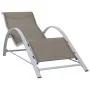 Tumbonas con mesita 2 unidades aluminio gris taupe de vidaXL, Tumbonas - Ref: Foro24-310538, Precio: 218,67 €, Descuento: %