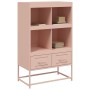 Aparador de acero laminado en frío rosa 68,5x39x111,5 cm de , Aparadores - Ref: Foro24-846603, Precio: 99,15 €, Descuento: %