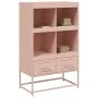 Cold-rolled steel sideboard in pink 68.5x39x111.5 cm by , Sideboards - Ref: Foro24-846603, Price: 98,20 €, Discount: %