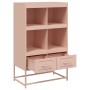 Aparador de acero laminado en frío rosa 68,5x39x111,5 cm de , Aparadores - Ref: Foro24-846603, Precio: 99,15 €, Descuento: %