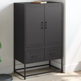 Cold-rolled black steel sideboard 68x39x111.5 cm by , Sideboards - Ref: Foro24-846608, Price: 149,94 €, Discount: %