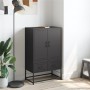 Kaltgewalzter schwarzer Stahlschrank 68x39x111,5 cm von , Sideboards - Ref: Foro24-846608, Preis: 152,01 €, Rabatt: %