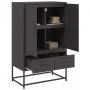 Kaltgewalzter schwarzer Stahlschrank 68x39x111,5 cm von , Sideboards - Ref: Foro24-846608, Preis: 149,94 €, Rabatt: %