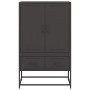 Kaltgewalzter schwarzer Stahlschrank 68x39x111,5 cm von , Sideboards - Ref: Foro24-846608, Preis: 152,01 €, Rabatt: %