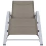 Loungers with table 2 units taupe gray aluminum by vidaXL, Loungers - Ref: Foro24-310538, Price: 213,63 €, Discount: %