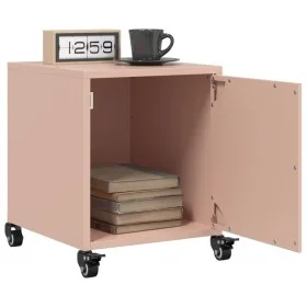 Mesitas de noche 2 unidades acero rosa 36x39x43,5 cm de , Mesitas de noche - Ref: Foro24-846617, Precio: 74,78 €, Descuento: %