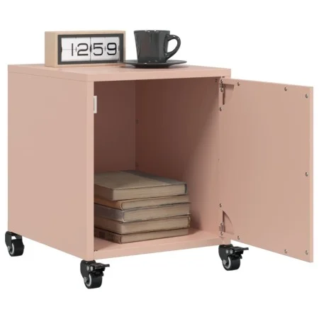 Nachttische, 2 Stück, rosa Stahl, 36x39x43,5 cm. von , Nachttische - Ref: Foro24-846617, Preis: 74,78 €, Rabatt: %