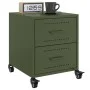 Mesita de noche acero verde oliva 36x39x43,5 cm de , Mesitas de noche - Ref: Foro24-846634, Precio: 54,89 €, Descuento: %