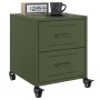 Nachttisch aus olivgrünem Stahl, 36x39x43,5 cm. von , Nachttische - Ref: Foro24-846634, Preis: 55,41 €, Rabatt: %
