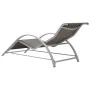 Loungers with table 2 units taupe gray aluminum by vidaXL, Loungers - Ref: Foro24-310538, Price: 213,63 €, Discount: %