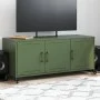 TV-Möbel aus kaltgewalztem Stahl in Olivgrün, 100,5x39x43,5 cm. von , TV-Möbel - Ref: Foro24-846648, Preis: 125,66 €, Rabatt: %
