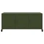 TV-Möbel aus kaltgewalztem Stahl in Olivgrün, 100,5x39x43,5 cm. von , TV-Möbel - Ref: Foro24-846648, Preis: 125,66 €, Rabatt: %