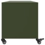 TV-Möbel aus kaltgewalztem Stahl in Olivgrün, 100,5x39x43,5 cm. von , TV-Möbel - Ref: Foro24-846648, Preis: 122,60 €, Rabatt: %