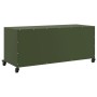 Mueble TV acero laminado en frío verde oliva 100,5x39x43,5 cm de , Muebles TV - Ref: Foro24-846648, Precio: 132,72 €