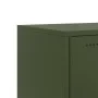 TV-Möbel aus kaltgewalztem Stahl in Olivgrün, 100,5x39x43,5 cm. von , TV-Möbel - Ref: Foro24-846648, Preis: 125,66 €, Rabatt: %