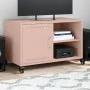 TV stand made of cold-rolled steel in pink, measuring 68x39x43.5 cm. by , TV Furniture - Ref: Foro24-846669, Price: 64,83 €, ...