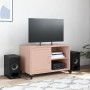 TV stand made of cold-rolled steel in pink, measuring 68x39x43.5 cm. by , TV Furniture - Ref: Foro24-846669, Price: 66,03 €, ...