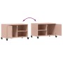 TV stand made of cold-rolled steel in pink, measuring 68x39x43.5 cm. by , TV Furniture - Ref: Foro24-846669, Price: 66,03 €, ...
