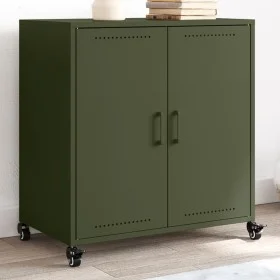 Kaltgewalzter Stahlschrank in Olivgrün 68,5x39x72 cm von , Sideboards - Ref: Foro24-846660, Preis: 126,34 €, Rabatt: %
