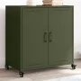 Cold-rolled steel sideboard in olive green 68.5x39x72 cm by , Sideboards - Ref: Foro24-846660, Price: 126,34 €, Discount: %