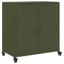 Cold-rolled steel sideboard in olive green 68.5x39x72 cm by , Sideboards - Ref: Foro24-846660, Price: 126,34 €, Discount: %