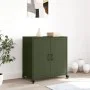 Cold-rolled steel sideboard in olive green 68.5x39x72 cm by , Sideboards - Ref: Foro24-846660, Price: 126,34 €, Discount: %