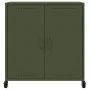 Cold-rolled steel sideboard in olive green 68.5x39x72 cm by , Sideboards - Ref: Foro24-846660, Price: 126,34 €, Discount: %