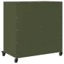 Cold-rolled steel sideboard in olive green 68.5x39x72 cm by , Sideboards - Ref: Foro24-846660, Price: 126,34 €, Discount: %