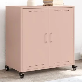 Kaltgewalzter Stahlschrank in Rosa 68,5x39x72 cm von , Sideboards - Ref: Foro24-846657, Preis: 107,10 €, Rabatt: %